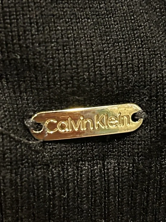 Classic Calvin Klein Black Turtleneck Sweater Women’s Large - Picture 4 of 8